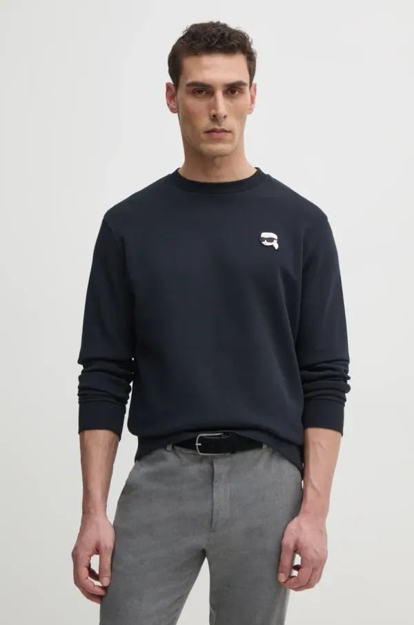 Karl Lagerfeld Pulover Karl Lagerfeld moški, mornarsko modra barva, 551900.705710