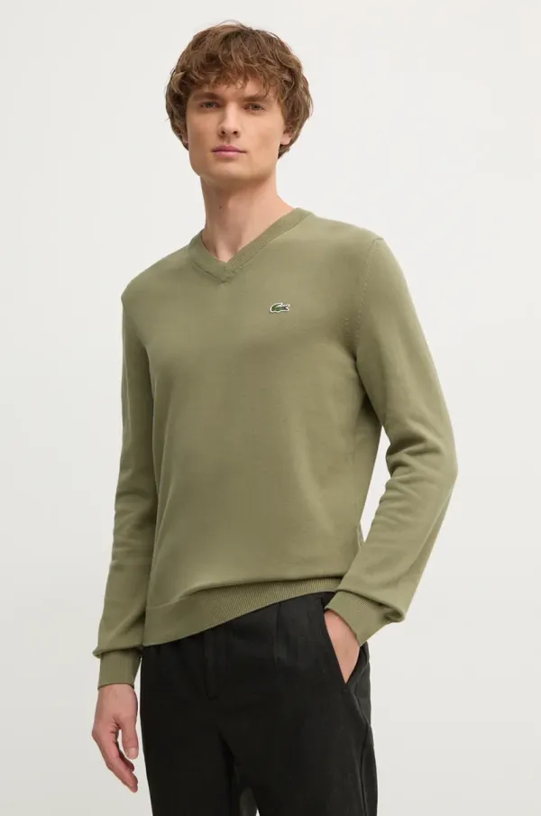 Lacoste Pulover Lacoste moški, črna barva