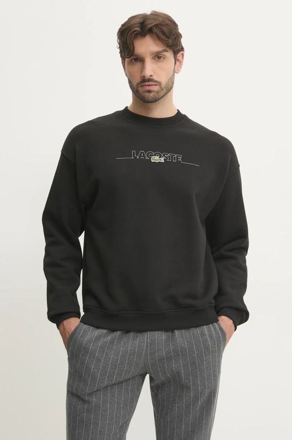Lacoste Pulover Lacoste moški, črna barva, SH3878