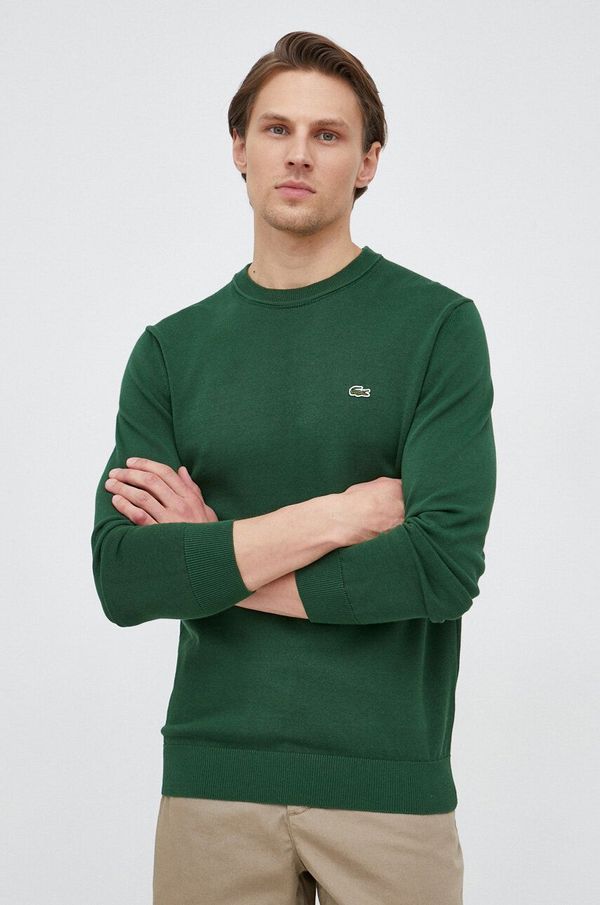 Lacoste Pulover Lacoste moški, zelena barva