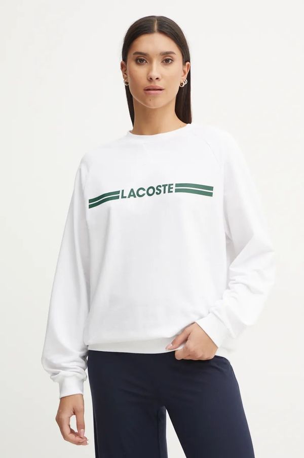 Lacoste Pulover Lacoste ženski, bela barva, SF1472