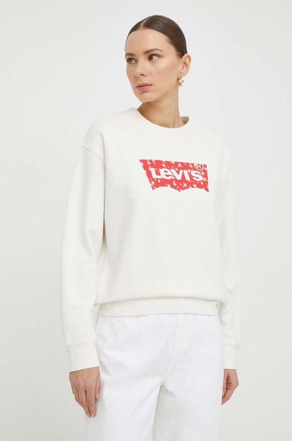 Levi's Pulover Levi's ženska, bela barva