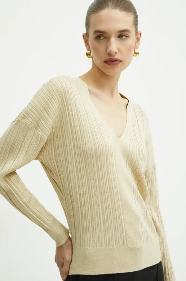 Liu Jo Pulover Liu Jo ženski, zlata barva, WF4291 MS64J