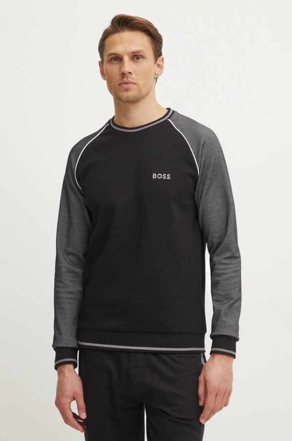 BOSS Pulover lounge BOSS črna barva, 50535836