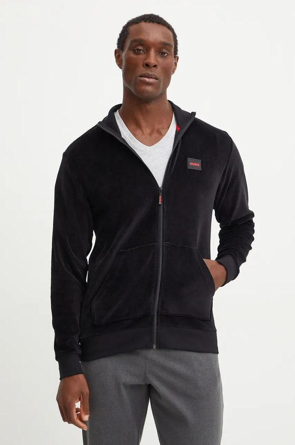 HUGO Pulover lounge HUGO črna barva, 50524804