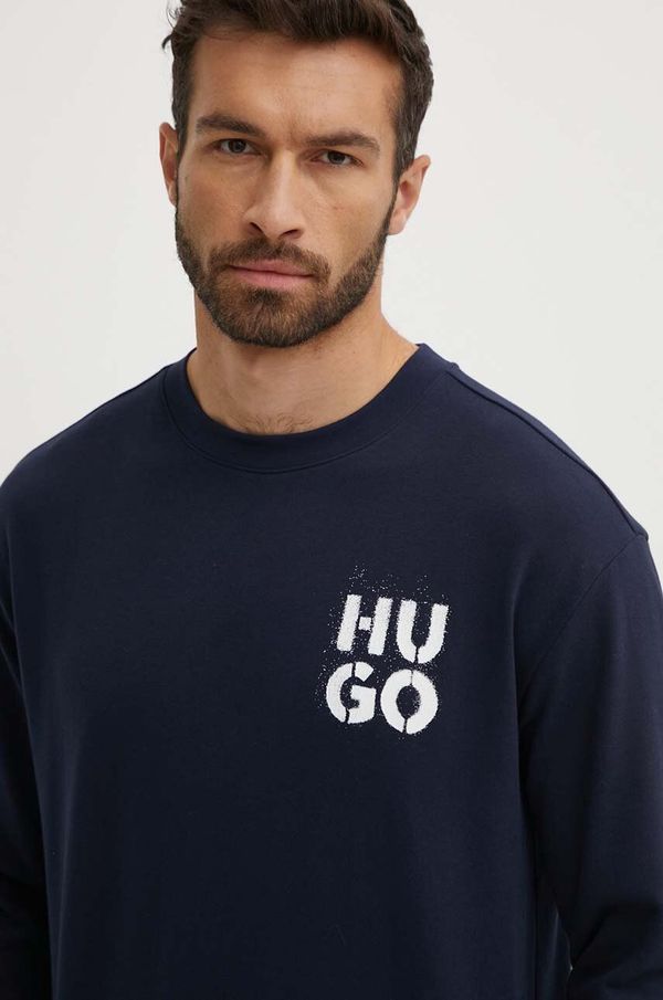HUGO Pulover lounge HUGO mornarsko modra barva, 50520462