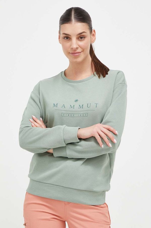 Mammut Pulover Mammut Core ML Logo ženski, zelena barva
