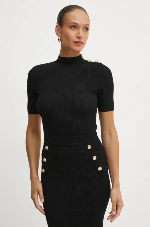 Marciano Guess Pulover Marciano Guess GRACE ženski, črna barva, 5RGR24 5810Z