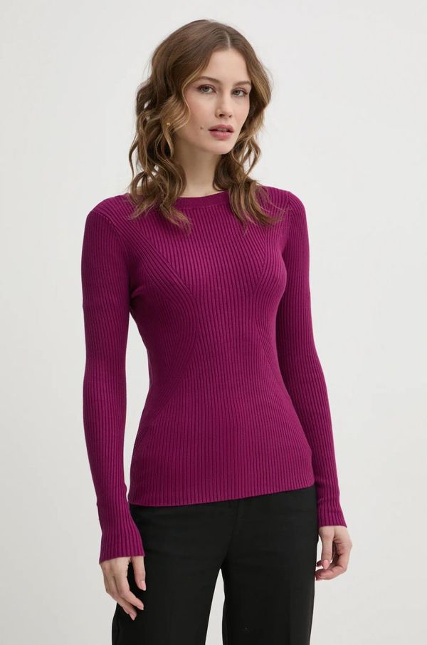 Marciano Guess Pulover Marciano Guess ISA ženski, bordo barva, 4YGR28 5613Z