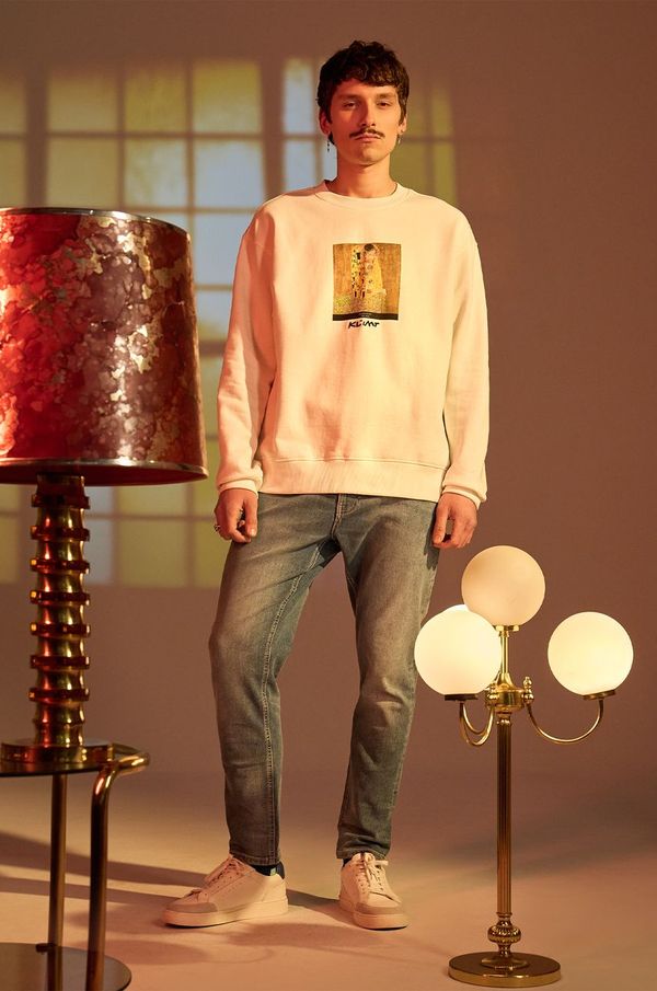 Medicine Pulover Medicine moška, bež barva