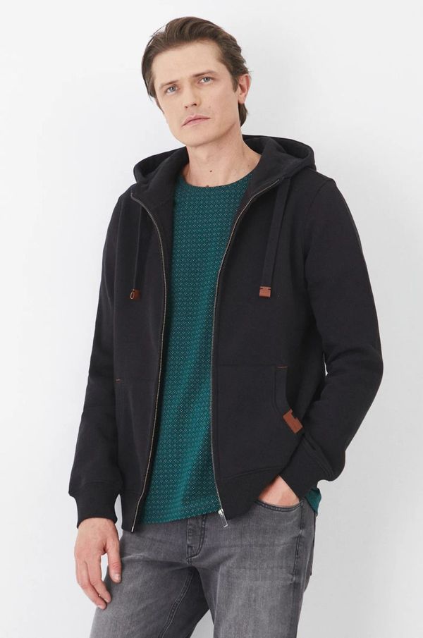 Medicine Pulover Medicine moška, črna barva, s kapuco