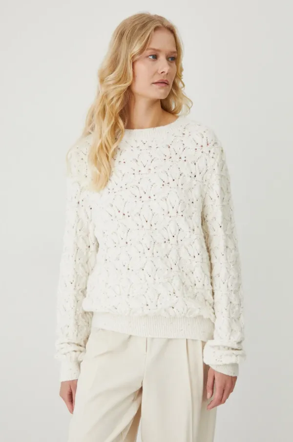 Medicine Pulover Medicine ženski, bež barva