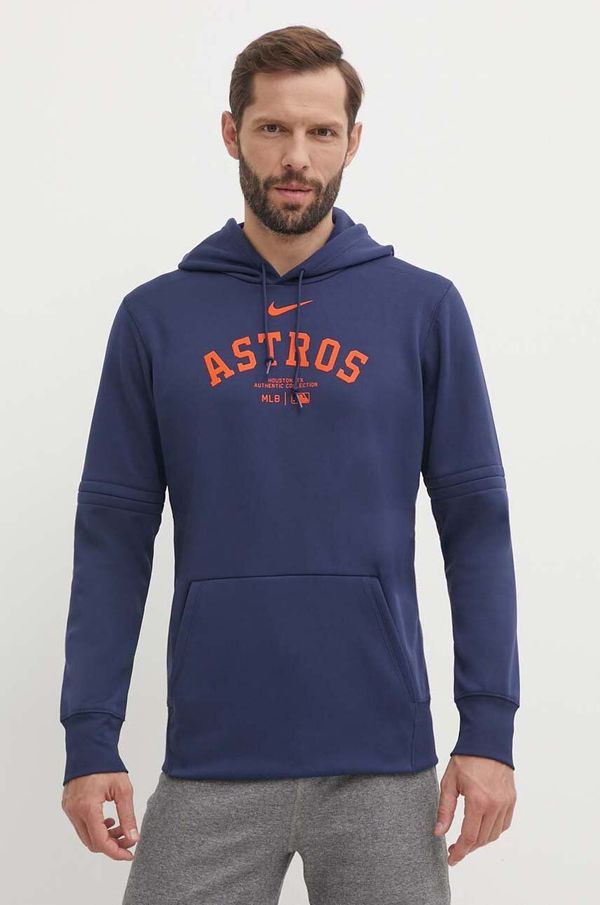 Nike Pulover Nike Houston Astros moški, mornarsko modra barva, s kapuco