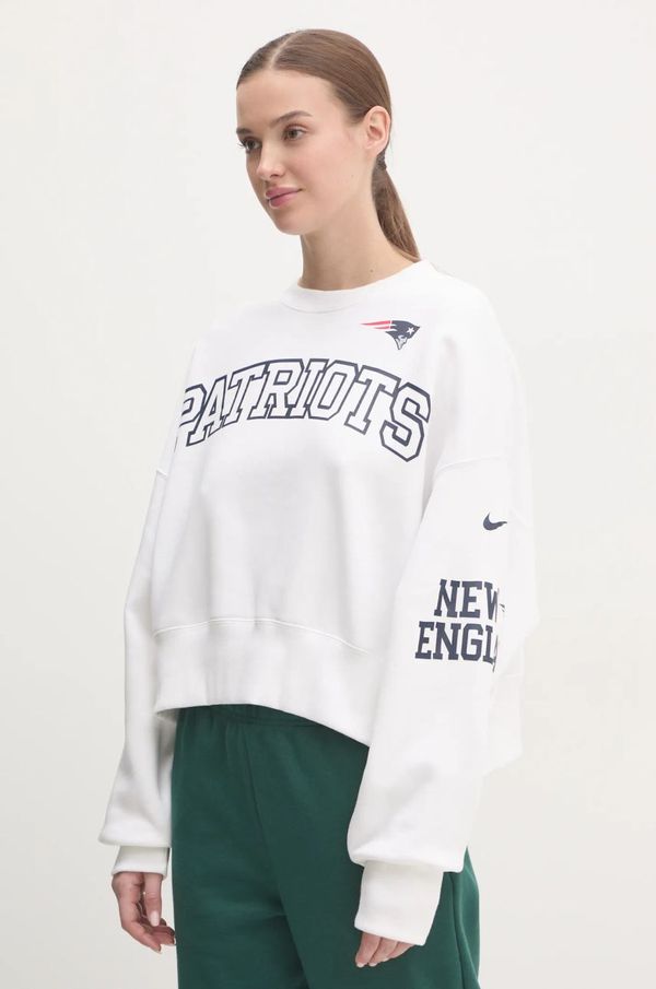 Nike Pulover Nike New England Patriots ženska, bež barva, 01D7-11QR-8K-AZ1