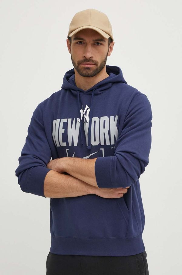 Nike Pulover Nike New York Yankees moški, s kapuco