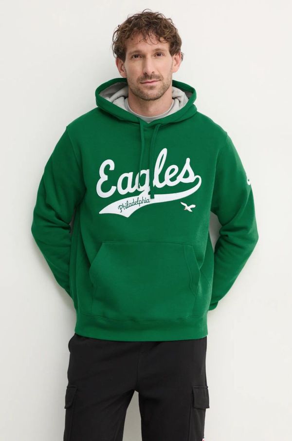 Nike Pulover Nike Philadelphia Eagles moški, zelena barva, s kapuco, 2KDK-0BL7-Q86-V7Q