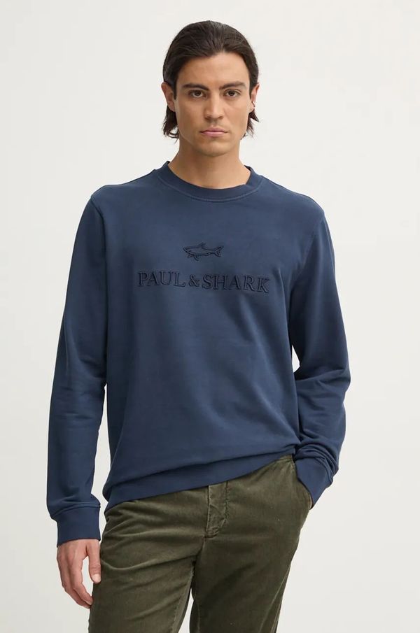 Paul&Shark Pulover Paul&Shark moški, mornarsko modra barva, 14311858