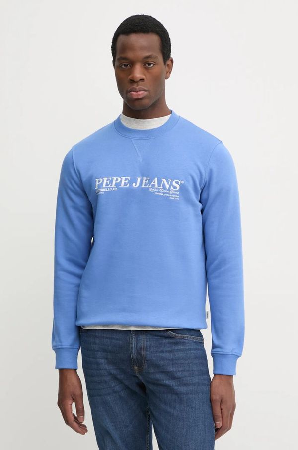 Pepe Jeans Pulover Pepe Jeans DYLAN CREW moški, vijolična barva, PM582756