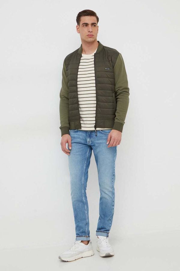 Pepe Jeans Pulover Pepe Jeans Redditch moški, zelena barva