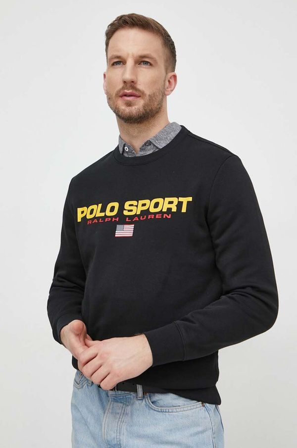 Polo Ralph Lauren Pulover Polo Ralph Lauren moška, črna barva