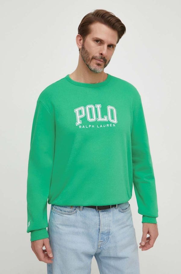 Polo Ralph Lauren Pulover Polo Ralph Lauren moška, zelena barva