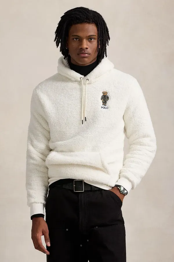 Polo Ralph Lauren Pulover Polo Ralph Lauren moški, mornarsko modra barva, s kapuco, 710930550