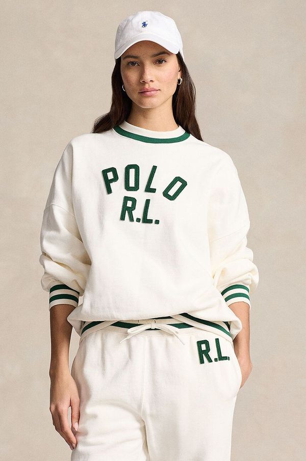 Polo Ralph Lauren Pulover Polo Ralph Lauren ženski, bela barva, 211941211