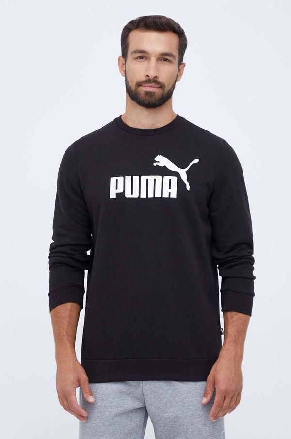 Puma Pulover Puma moška, črna barva