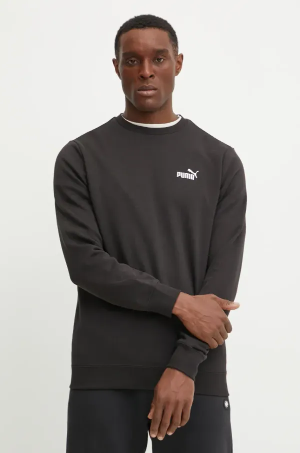 Puma Pulover Puma moški, črna barva, 682564