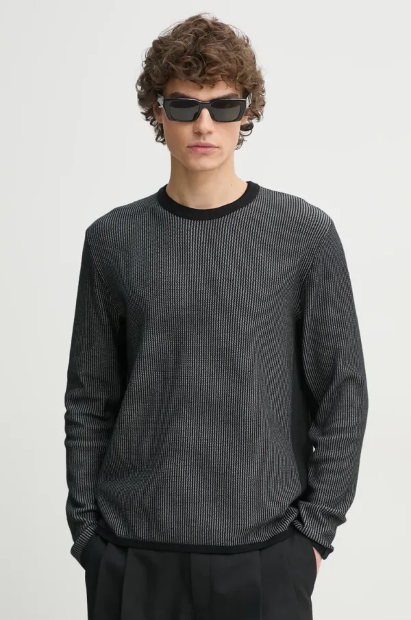 rag & bone Pulover Rag & Bone moški, črna barva, MBS23S011UC11