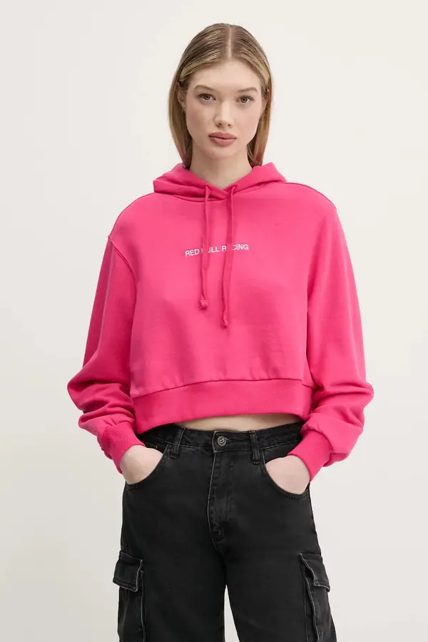 Red Bull Racing x Pepe Jeans Pulover Red Bull Racing x Pepe Jeans CROPPED LOGO HOODY
