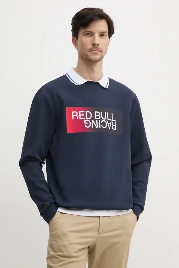 Red Bull Racing x Pepe Jeans Pulover Red Bull Racing x Pepe Jeans OMBRE LOGO CREW
