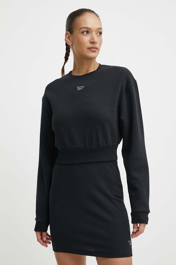 Reebok Classic Pulover Reebok Classic Wardrobe Essentials ženski, črna barva, 100075539