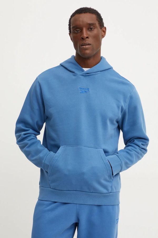 Reebok Pulover Reebok Identity Washed moški, s kapuco, 100205482