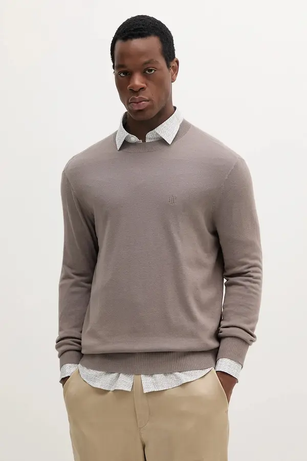 Armani Exchange Pulover s primesjo svile Armani Exchange