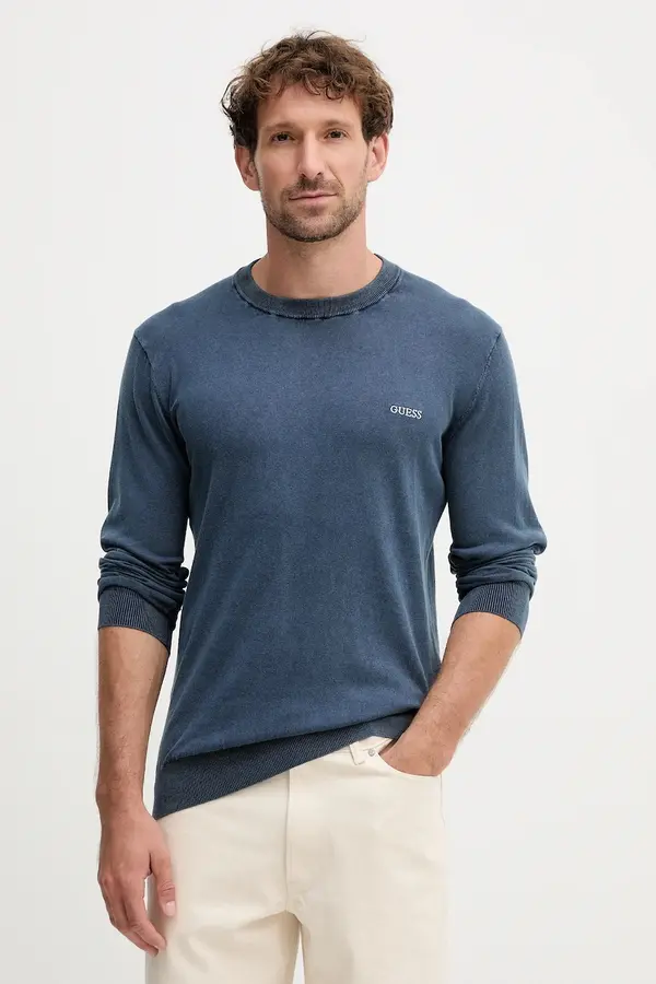 Guess Pulover s primesjo svile Guess CHESLEY