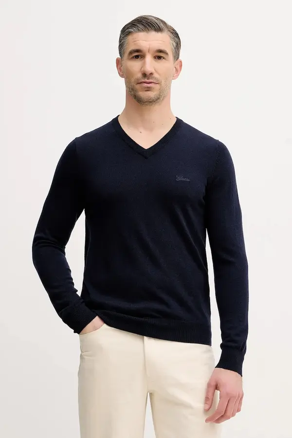 Guess Pulover s primesjo svile Guess DAREN