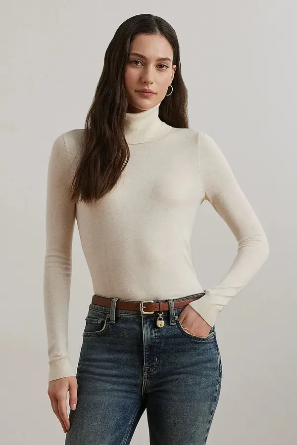 Lauren Ralph Lauren Pulover s primesjo svile Lauren Ralph Lauren