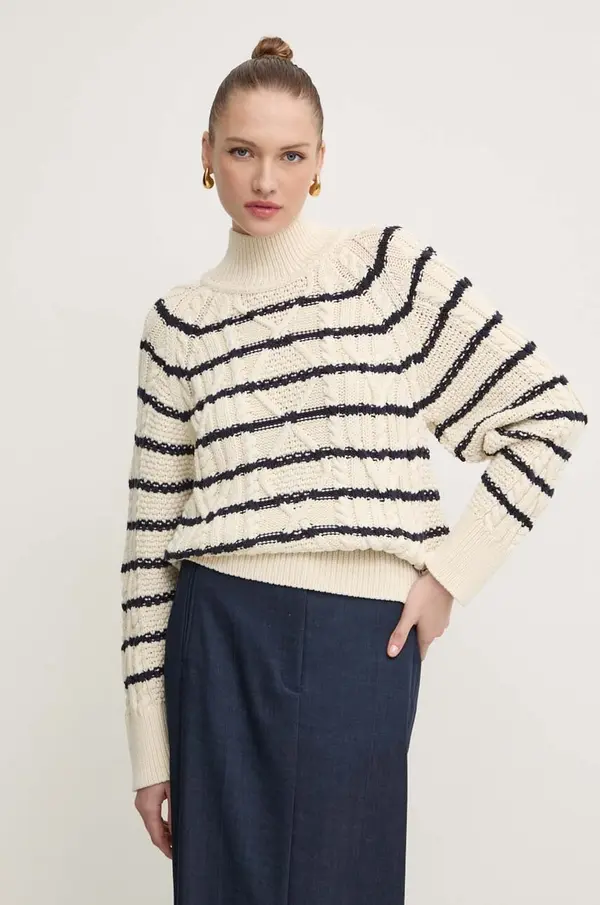 BOSS Pulover s primesjo volne BOSS