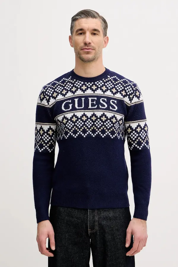 Guess Pulover s primesjo volne Guess