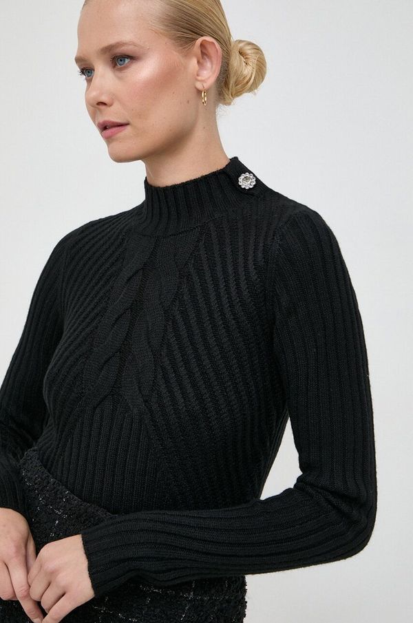 Liu Jo Pulover s primesjo volne Liu Jo ženski, črna barva