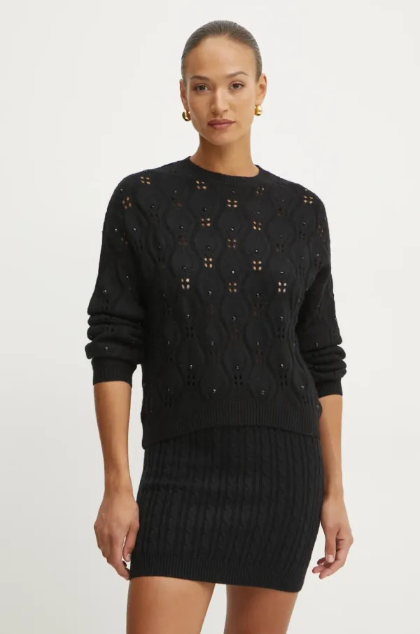 Marciano Guess Pulover s primesjo volne Marciano Guess ALDA ženski, črna barva, 5RGR15 5856Z