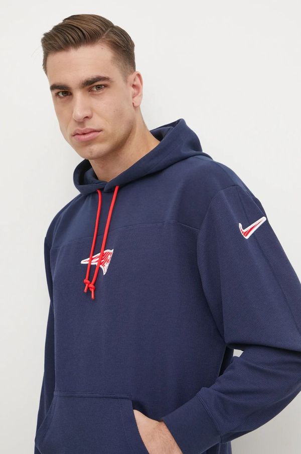 Nike Pulover s primesjo volne Nike New England Patriots mornarsko modra barva, s kapuco, 02FI-41S-8K-L98