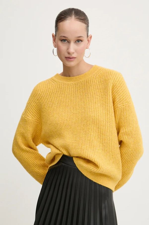 Superdry Pulover s primesjo volne Superdry ženski, rumena barva, W6110579A-B1Z