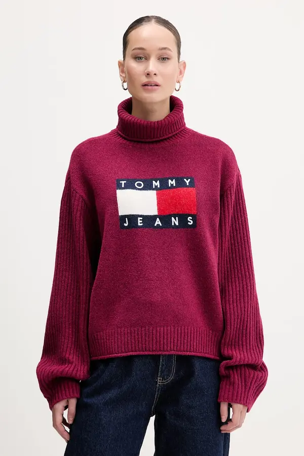Tommy Jeans Pulover s primesjo volne Tommy Jeans