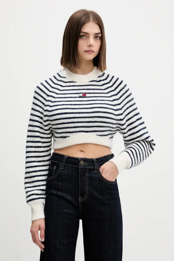 Tommy Jeans Pulover s primesjo volne Tommy Jeans