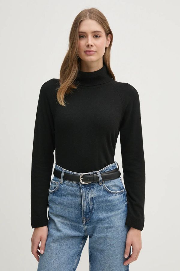 United Colors of Benetton Pulover s primesjo volne United Colors of Benetton ženski, siva barva, 1035D2551