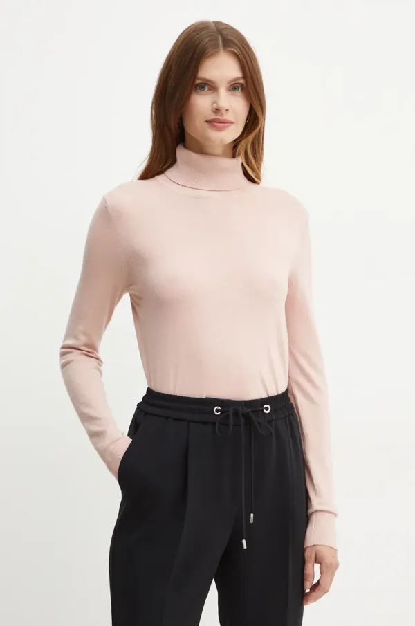 Silvian Heach Pulover Silvian Heach MOLEA ženski, roza barva, GPA24065LU