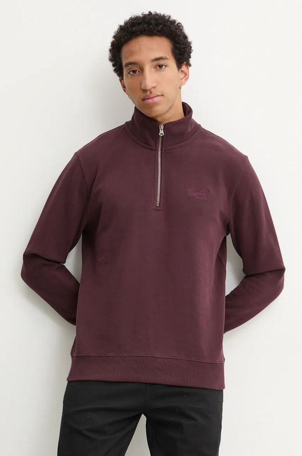 Superdry Pulover Superdry moški, bordo barva, M2013750A-YFY