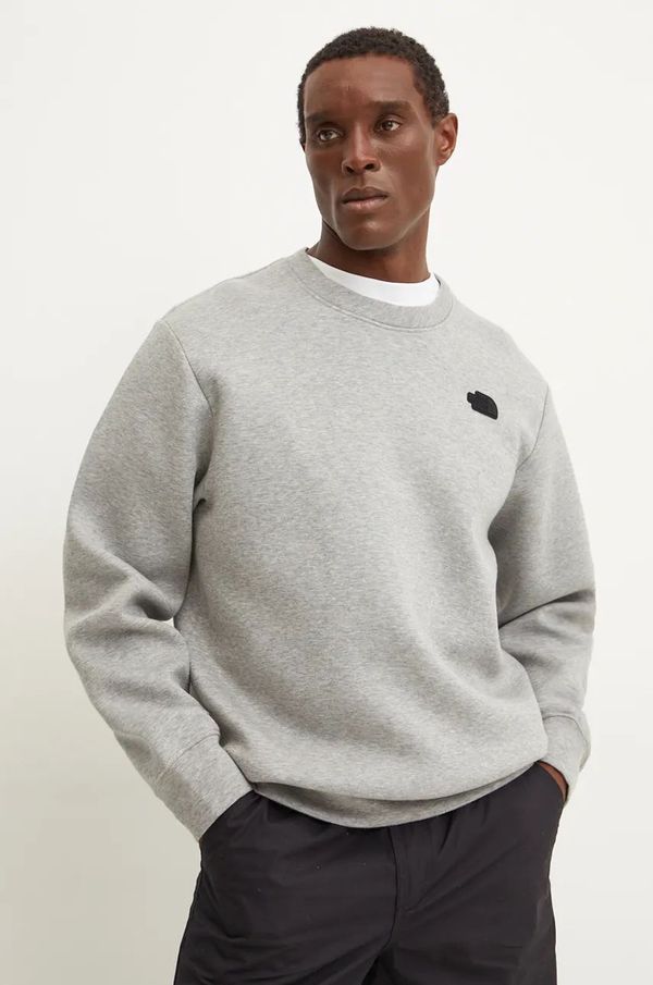 The North Face Pulover The North Face Crew Neck Sweatshirt moški, siva barva, NF0A8AMAEC41